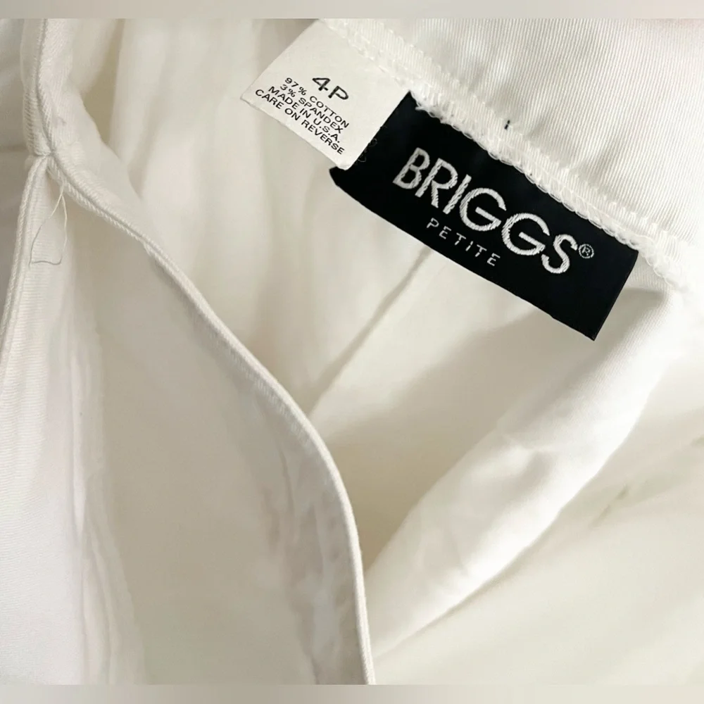 Briggs white cotton skort- Size 4P